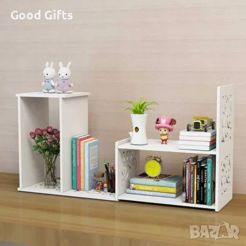 Компактен Органайзер за бюро или баня, Бял, снимка 2 - Етажерки - 49119192