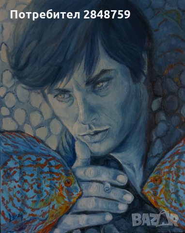 Портрет на Ален Делон, Поп Арт, Оригинална картина