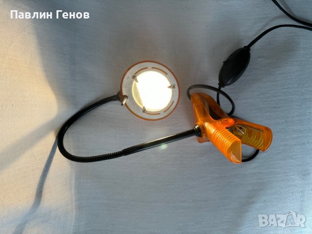 Разтегателна лампа 20W с ЩИПКА, снимка 11 - Други - 44202161
