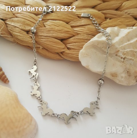 Гривни за крак от неръждаема стомана с мъниста, снимка 8 - Гривни - 40918700