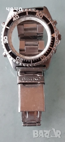 Сейко хронограф -Корпус,верижка ,стъкло без заден капак