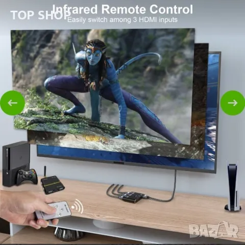 8K Превключвател С Дистанционно Управление