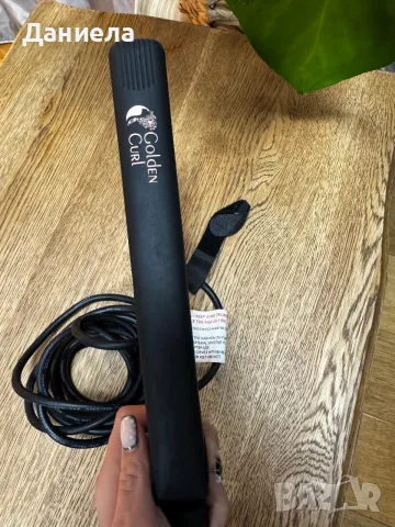 Професионална преса за коса Golden Curl Розово злато, 230 градуса