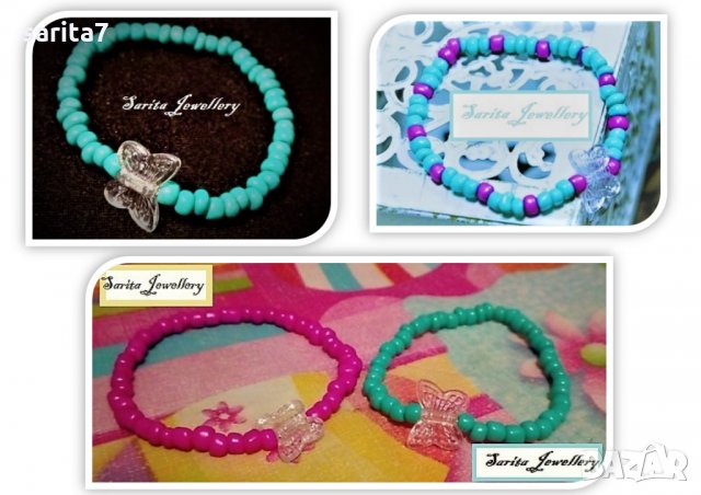 Гривни с пеперудки за късмет, снимка 1