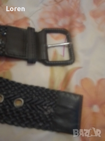 Подарявам!Колан черен еко кожа лак, снимка 6 - Колани - 52648531