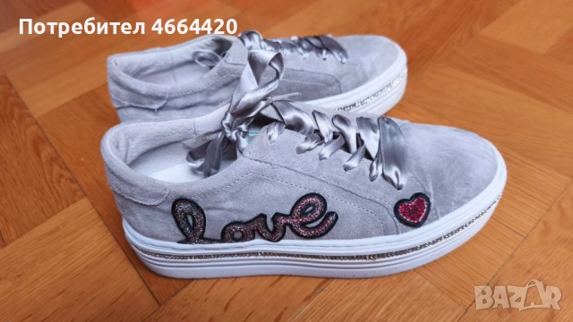 Сникърси Togoshi от естествен велур, снимка 5 - Кецове - 52639267