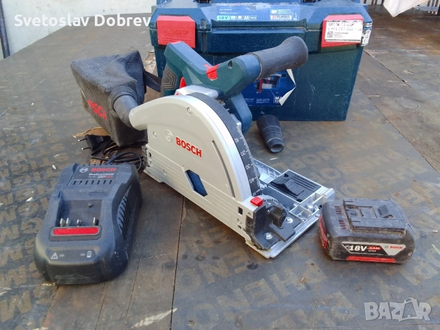 акумулаторен е безчетков потапящ циркуляр bosch, снимка 1