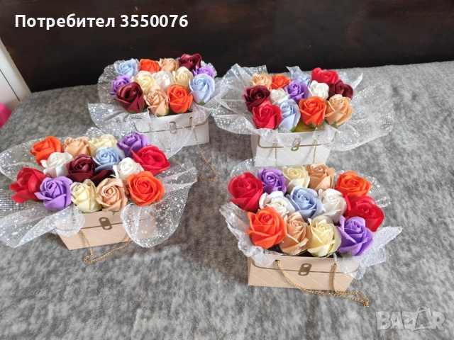 Сапунени и глицеринови букети за всеки повод, снимка 2 - Други услуги - 53692176