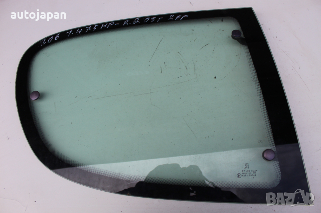 Задно дясно стъкло Пежо 206 1.4 75кс 2врати 03г Peugeot 206 1.4 75hp 2003