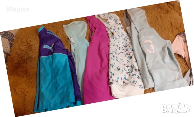 Голям лот дрешки за момиче-суитчъри,блузки с дълъг ръкав, долници и спортен екип-размер 134-140см, снимка 15 - Детски анцузи и суичери - 38900320