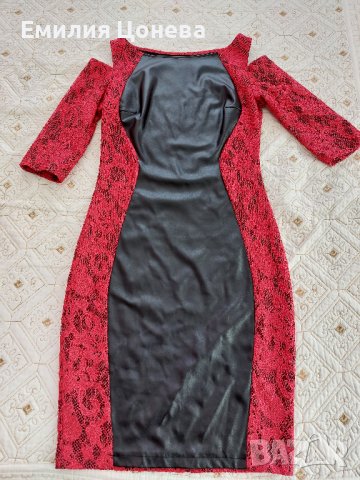 червена рокличка, снимка 2 - Рокли - 40193338