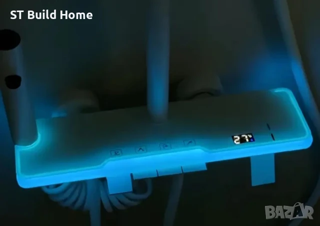 Луксозен Бял LED Душ Комплект, снимка 3 - Душове - 51233987