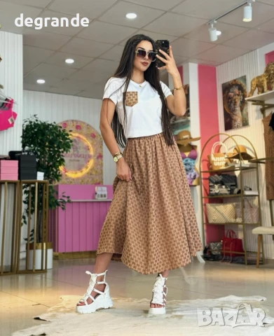 Само за фенове на Gucci.Дамски сет от две части.Видео , снимка 2 - Комплекти - 50886914