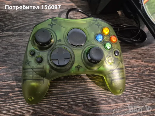 Xbox Classic Transperant Green Controller, снимка 7 - Xbox конзоли - 55905708