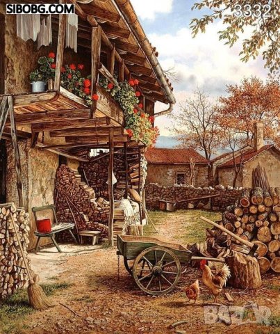 Комплект за Диамантен Гоблен "Старата къща на село"