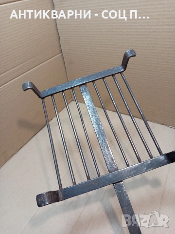 Соц Стара Ръчно Изработена Скара За Печене На Месо. НОМЕР 1707., снимка 5 - Антикварни и старинни предмети - 53818488