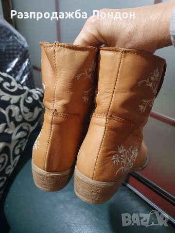 Боти кожа естествена Roxy,р37, снимка 4 - Дамски боти - 34484470
