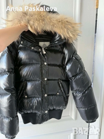 Яке на Pyrenex, качулка с естествен косъм от ракун, снимка 5 - Якета - 53612516