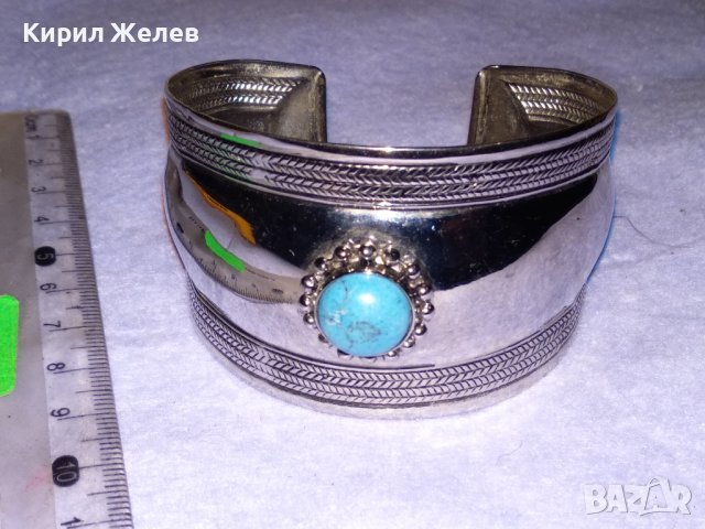 ПРЕКРАСНА СРЕБРИСТА НИКЕЛИРАНА РЕГУЛИРУЕМА ТЮРЗОАЗЕНА ВИНТИДЖ АРТ ГРИВНА от БЛАГОРОДНА СТОМАНА 57891, снимка 10 - Гривни - 41192272