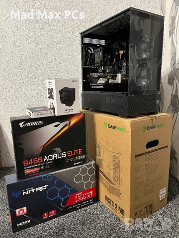 Геймърски компютър Ryzen 5 5500/ RX 5700XT/ Ram 16GB/ SSD 512GB+1TB, снимка 8 - Геймърски - 53794523