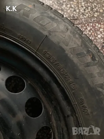 Оригинални Мерцедесови Железни Джанти 15ки 5х112 с Гуми , снимка 3 - Гуми и джанти - 48304922