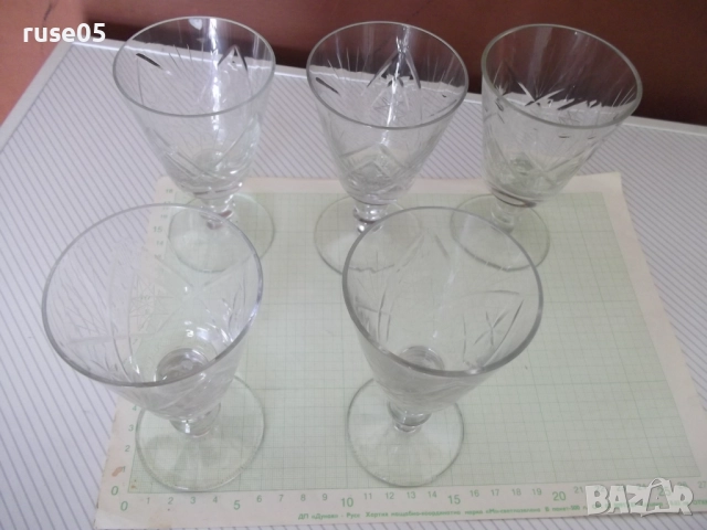 Лот от 5 бр. кристални чаши, снимка 3 - Колекции - 51458455