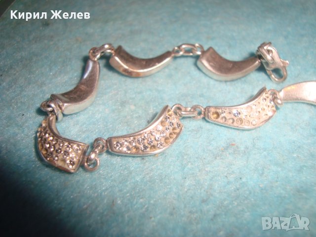 СКЪПОЦЕННА СРЕБЪРНА ФЕШЪН АРТ ГРИВНА СРЕБРО 925 с ЦИРКОНИ 25621, снимка 14 - Гривни - 35769808