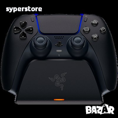 Зарядно за джойстик на PlayStation 5 Razer Quick Charging Stand for PS5 Черен SS301373, снимка 1 - Друга електроника - 39689618