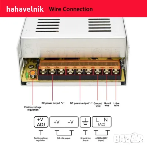ПРОМОЦИЯ! МОЩНО!!! 48V 12,5А захранване, снимка 2 - Друга електроника - 47261637