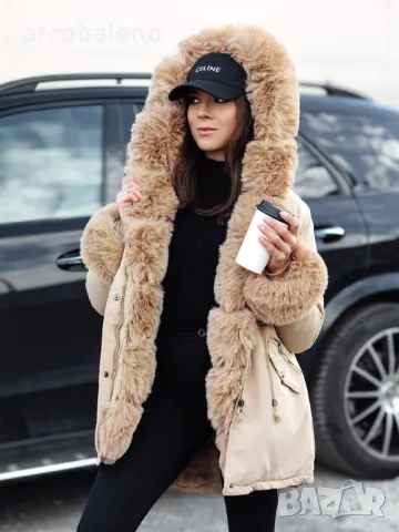 Дамска зимна парка с косъм CHARMFUR, 4цвята , снимка 6 - Якета - 48270324