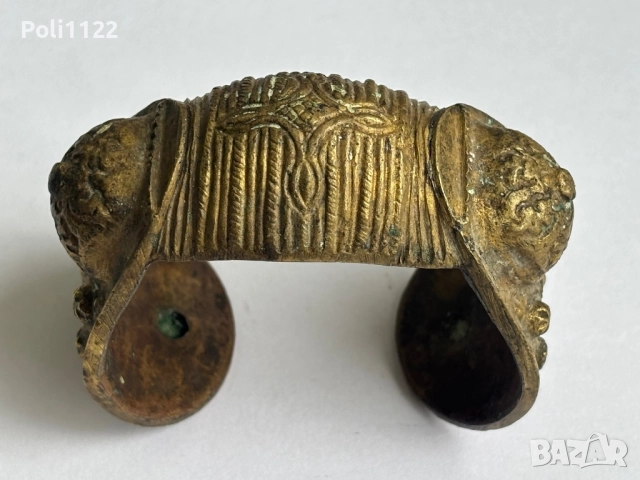 Възрожденска гривна рогатка, снимка 3 - Антикварни и старинни предмети - 51744995