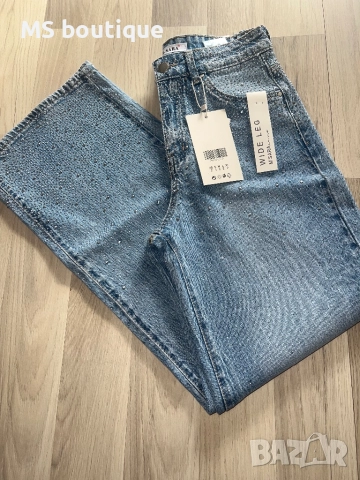 Дамски дънки с камъни , снимка 2 - Дънки - 52377025