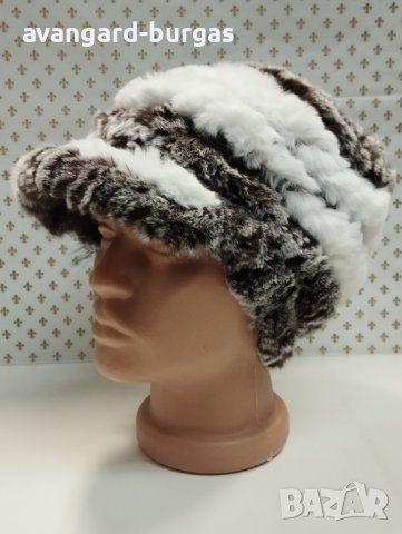 avangard-burgas Чинчила, дамска естествена шапка - 99 avangard-burgas , снимка 3 - Шапки - 44265479