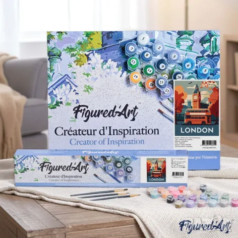 Комплект за рисуване по номера London, Figured'Art, 40 х 50 см, снимка 6 - Картини - 55749135