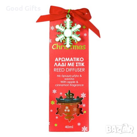 Коледно ароматно масло Ябълка и Канела с пръчица - 40мл, снимка 4 - Други стоки за дома - 42670773
