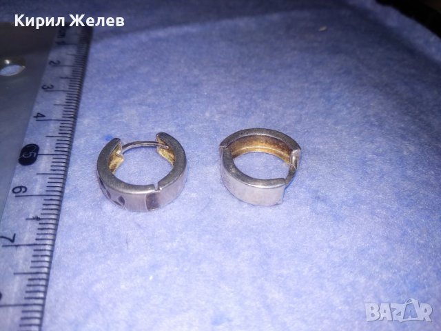 СРЕБЪРНИ РЕТРО СТИЛ ОБЕЧКИ СРЕБРО 925 АНГЛИЯ СТАРИ РЪЧНО ОРНАМЕНТИРАНИ 25260, снимка 7 - Обеци - 39666635