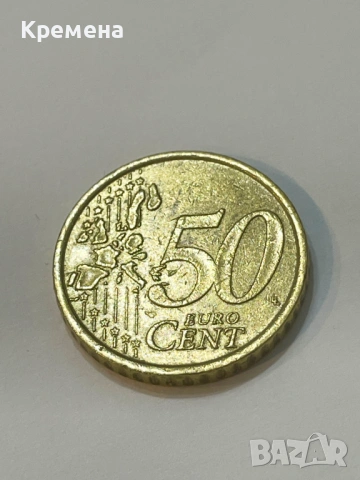 50 Euro Cent Coin 2002 Italy Rare Coin Error, снимка 5 - Нумизматика и бонистика - 53279820