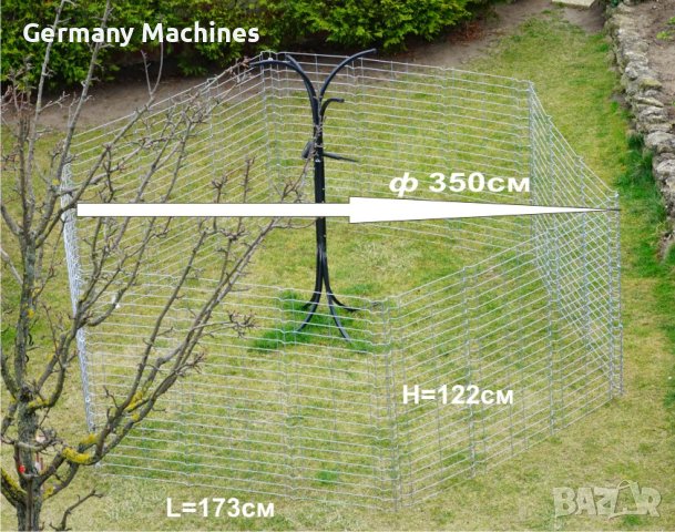 за кучета КЛЕТКА - ОГРАЖДЕНИЕ с диаметър 350.см, метална, СГЪВАЕМА. , снимка 5 - За кучета - 42623585