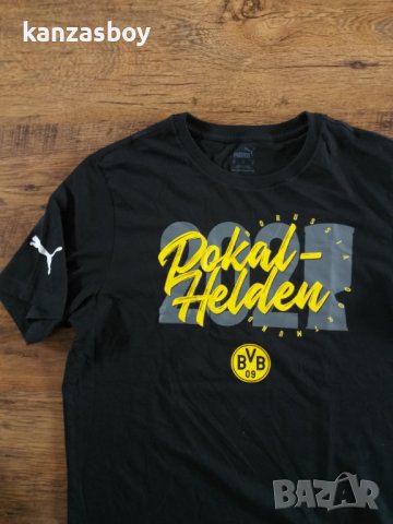 puma borussia dortmund - страхотна мъжка тениска КАТО НОВА , снимка 3 - Тениски - 40659070