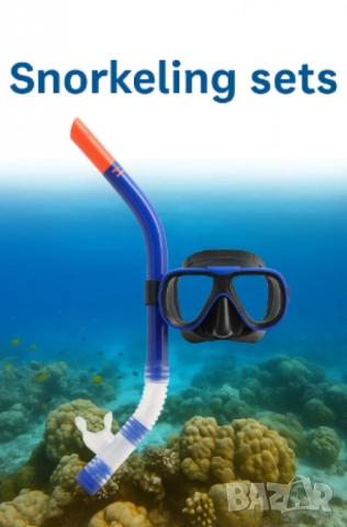 Комплект за гмуркане с маска и шнорхел – различни цветове, снимка 2 - Други стоки за дома - 52093877