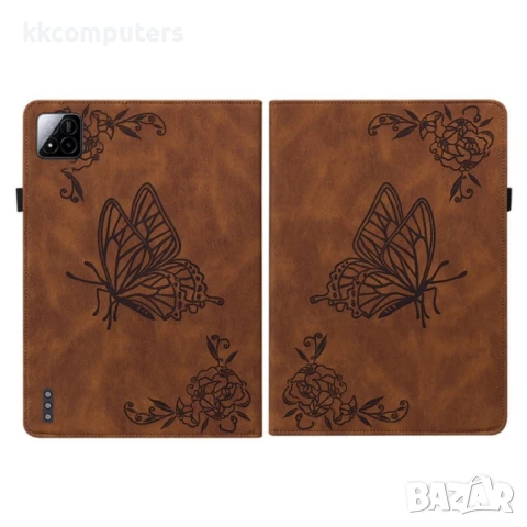 Xiaomi Pad 7 / Pad 7 Pro Butterfly Flower Кожен Калъф и Протектор, снимка 7 - Калъфи, кейсове - 51118708