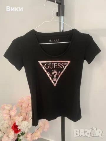 Тениска Guess размер S, подходяща и за XS, снимка 5 - Тениски - 50203339