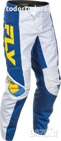 Мотокрос панталон FLY RACING F-16 colour yellow/navy blue/white, снимка 1