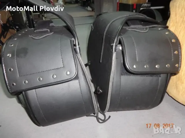 Нови кожен куфар дисаги за чопър рокер мотор мото багаж нови кожени, снимка 11 - Аксесоари и консумативи - 49204521