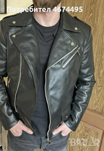 KОЖЕНО ЯКЕ, снимка 3 - Якета - 53172801