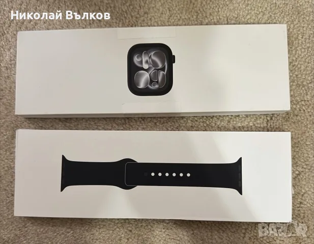 Apple Watch 11 46mm Jet Black в гаранция без драскотина!, снимка 5 - Смарт часовници - 55892286