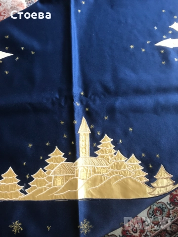 2 НОВИ коледни покривки, снимка 6 - Декорация за дома - 52444249