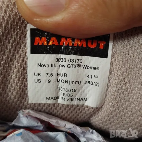 Mammut Nova III Low GTX  номер 41-41 1/3 водоустойчиви туристически обувки , снимка 9 - Други - 46023215