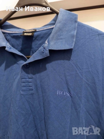 Оригинална фланелка с яка Hugo Boss, снимка 10 - Тениски - 51742535