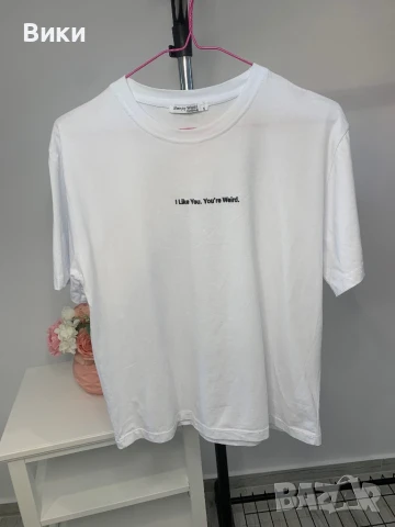 Тениска в размер S, но е овърсайз подходяща и за М и L, снимка 5 - Тениски - 50918241